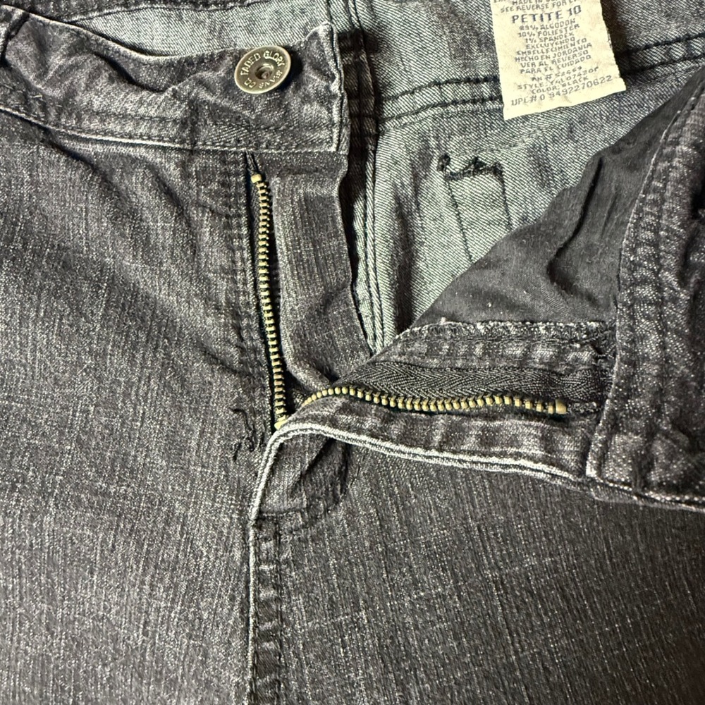 Faded Glory Petite 10 Black Stretch Bootcut Jeans Women's Classic‎ Fit - Picture 5 of 9